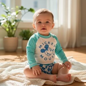 Disney - NWT - Mickey Mouse Baby Swim Set